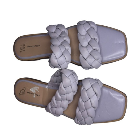 Womens Time and True purple  sandals size 7 - Picture 1 of 2